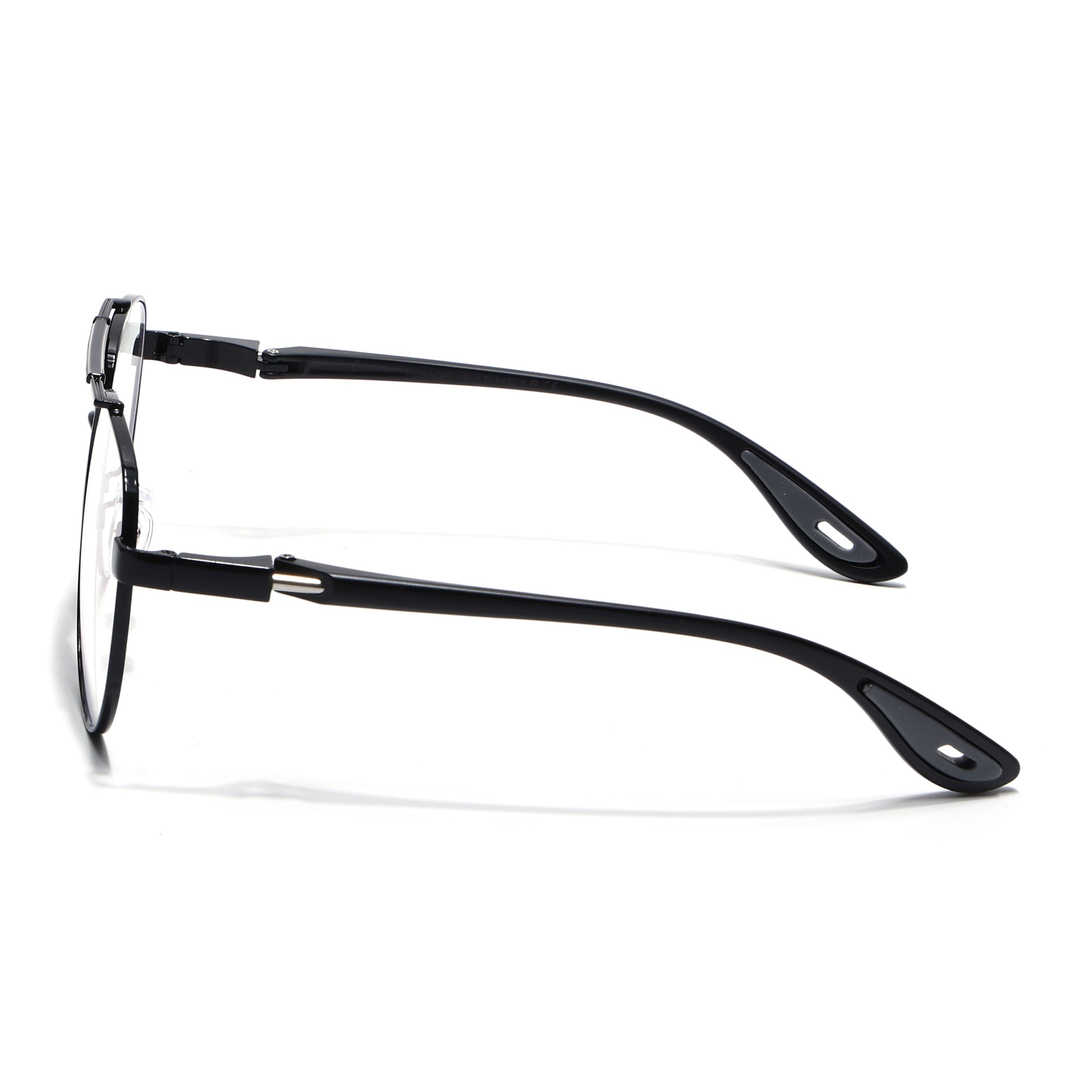 Voyage Black Aviator Eyeglasses for Men & Women (9502FMG7159-C1)