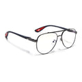 Voyage Grey Aviator Eyeglasses for Men & Women (9502FMG7160-C2)