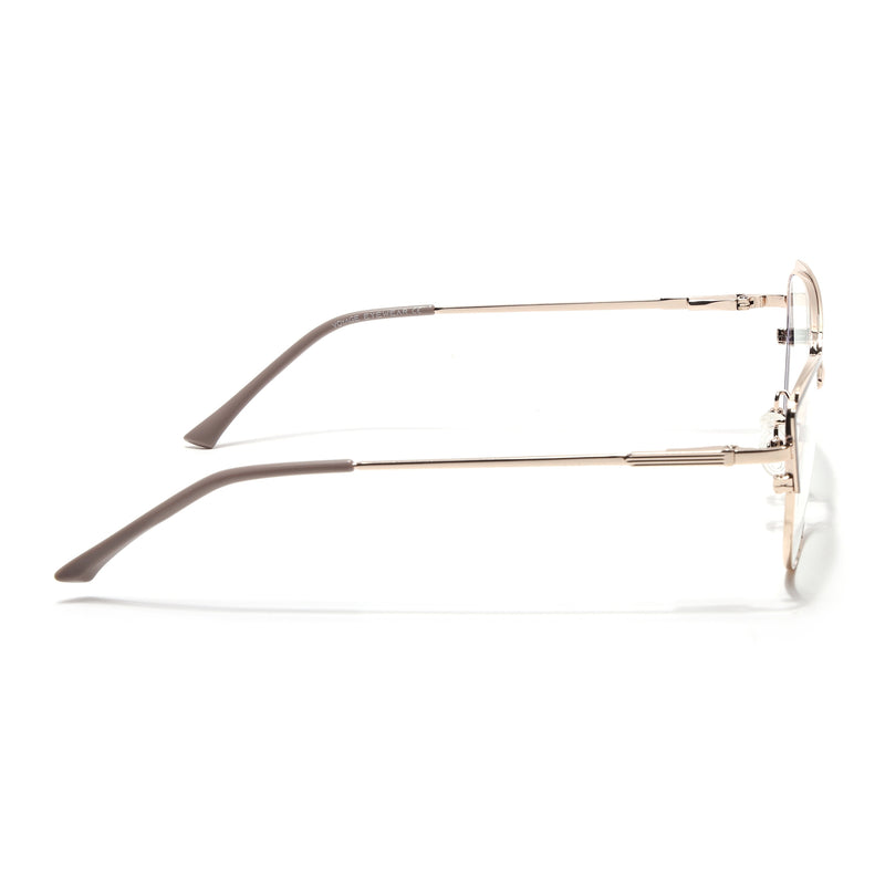Voyage Glam Nude & Golden Cateye Eyeglasses for Women (95203MG4409-C4)