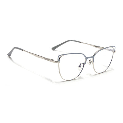 Voyage Glam Purple & Golden Cateye Eyeglasses for Women (95203MG4410-C2)