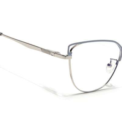 Voyage Glam Purple & Golden Cateye Eyeglasses for Women (95203MG4410-C2)
