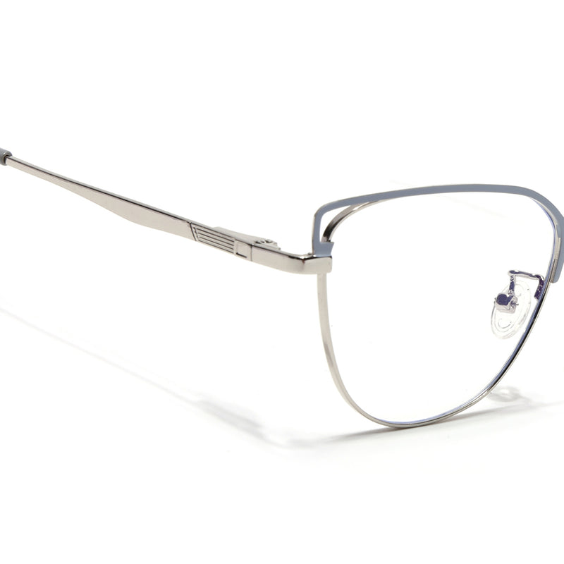 Voyage Glam Purple & Golden Cateye Eyeglasses for Women (95203MG4410-C2)
