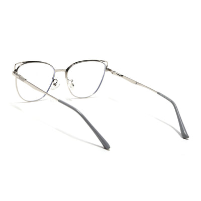 Voyage Glam Purple & Golden Cateye Eyeglasses for Women (95203MG4410-C2)