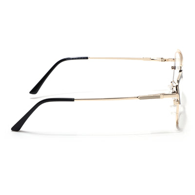 Voyage Glam Black & Golden Cateye Eyeglasses for Women (95222MG4423-C1)