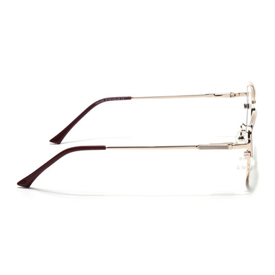 Voyage Glam Red & Golden Cateye Eyeglasses for Women (95222MG4424-C5)