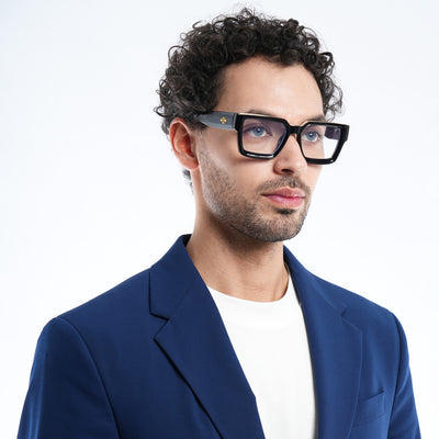 Phantom X | Black Wayfarer Eyeglasses for Men & Women | 952MG4823-C2