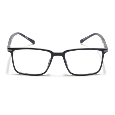 Voyage FlexLite Matt Black Rectangle Eyeglasses for Men & Women (96601MG5558-C1)