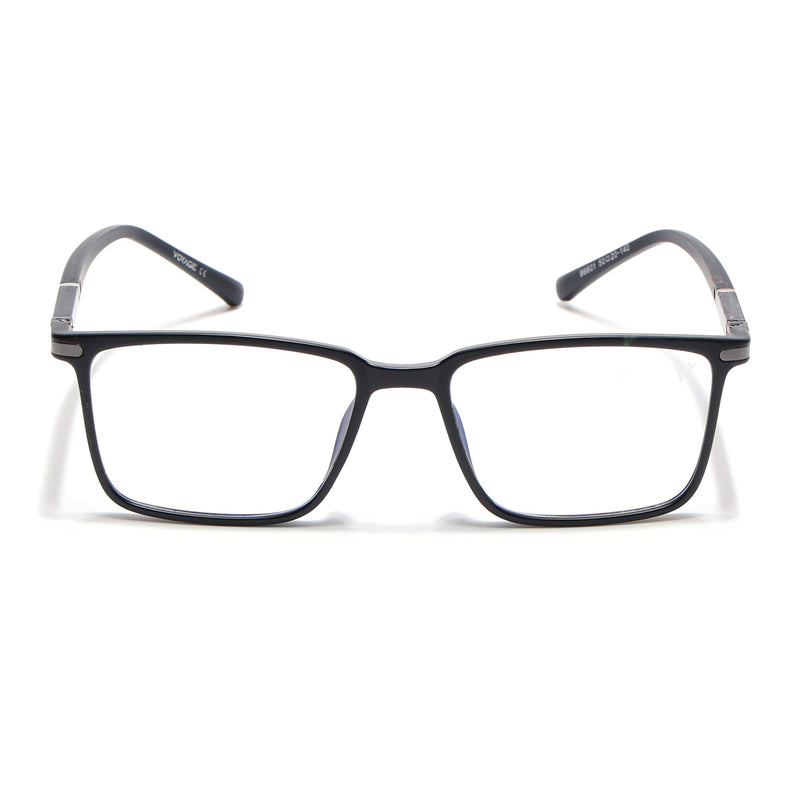Voyage FlexLite Matt Black Rectangle Eyeglasses for Men & Women (96601MG5558-C1)
