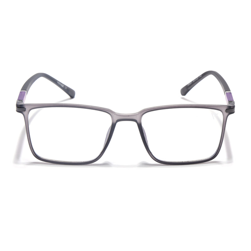 Voyage FlexLite Grey Rectangle Eyeglasses for Men & Women (96601MG5559-C2)