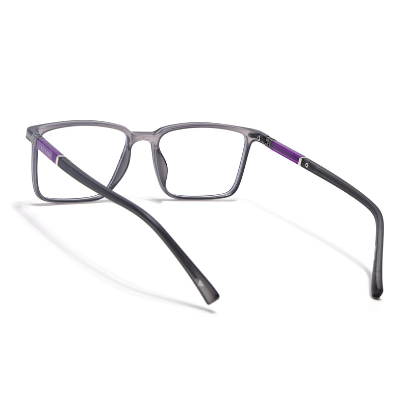 Voyage FlexLite Grey Rectangle Eyeglasses for Men & Women (96601MG5559-C2)