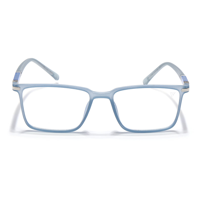Voyage FlexLite Matt Blue Rectangle Eyeglasses for Men & Women (96601MG5560-C3)