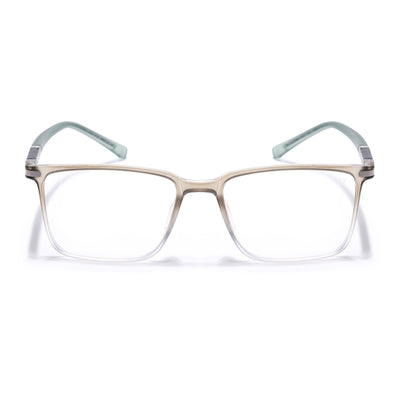 Voyage FlexLite Olive & Transparent Rectangle Eyeglasses for Men & Women (96601MG5561-C4)