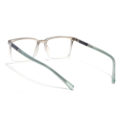 Voyage FlexLite Olive & Transparent Rectangle Eyeglasses for Men & Women (96601MG5561-C4)