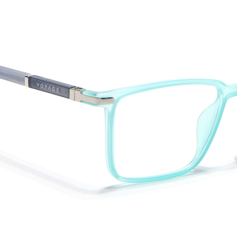 Voyage FlexLite Turquoise Rectangle Eyeglasses for Men & Women (96601MG5563-C6)