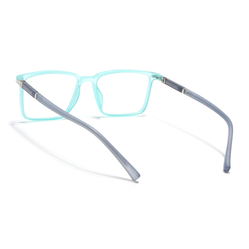 Voyage FlexLite Turquoise Rectangle Eyeglasses for Men & Women (96601MG5563-C6)
