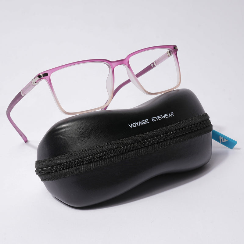 Voyage FlexLite Violet & Brown Rectangle Eyeglasses for Men & Women (96601MG5562-C5)