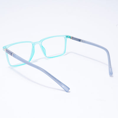 Voyage FlexLite Turquoise Rectangle Eyeglasses for Men & Women (96601MG5563-C6)