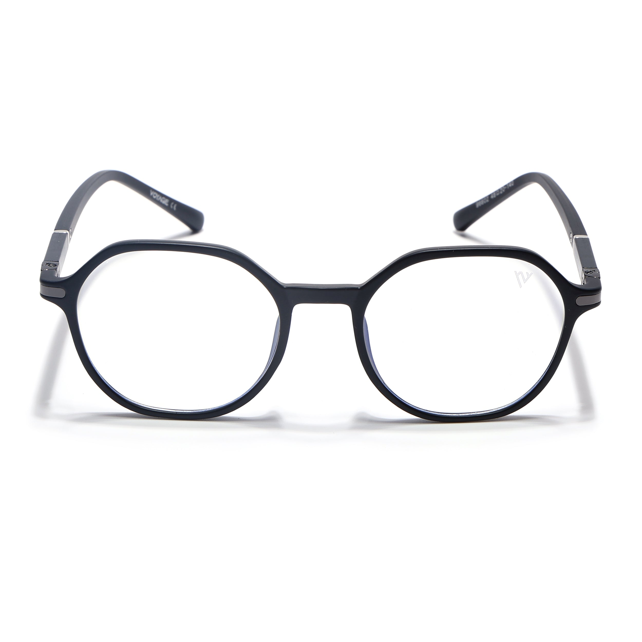 Voyage FlexLite Matt Black Geometric Eyeglasses for Men & Women (96602MG5564-C1)