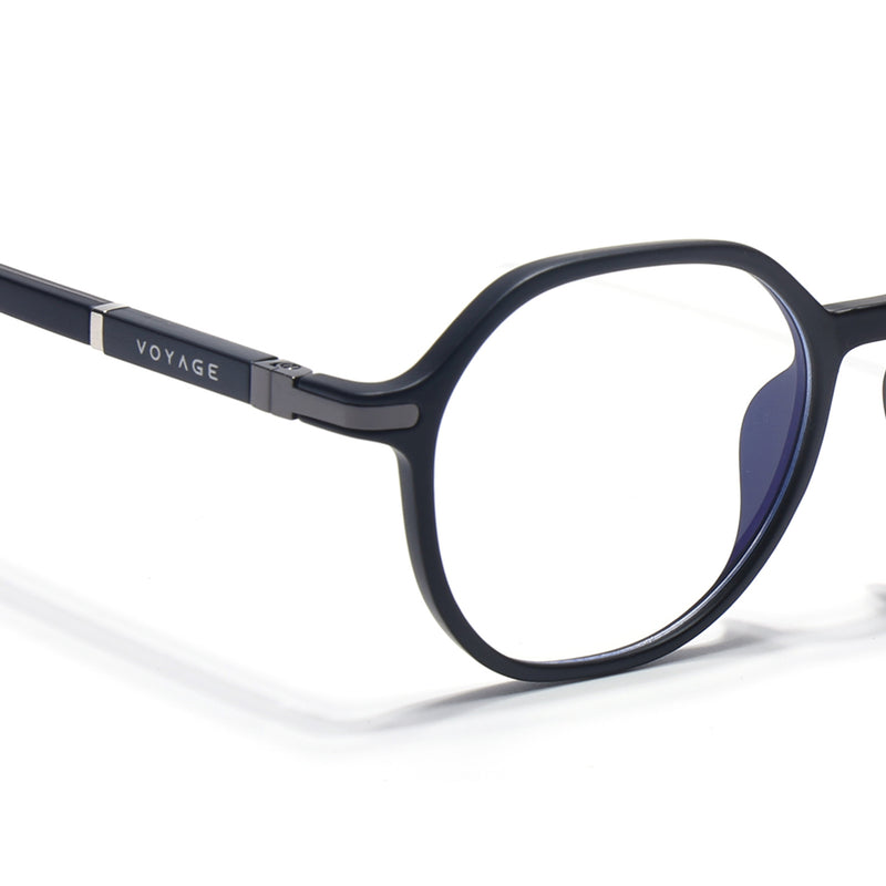 Voyage FlexLite Matt Black Geometric Eyeglasses for Men & Women (96602MG5564-C1)