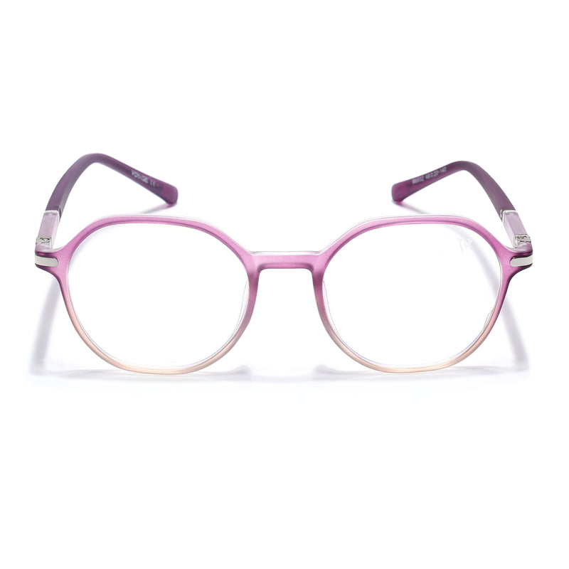 Voyage FlexLite Violet & Brown Geometric Eyeglasses for Men & Women (96602MG5568-C5)