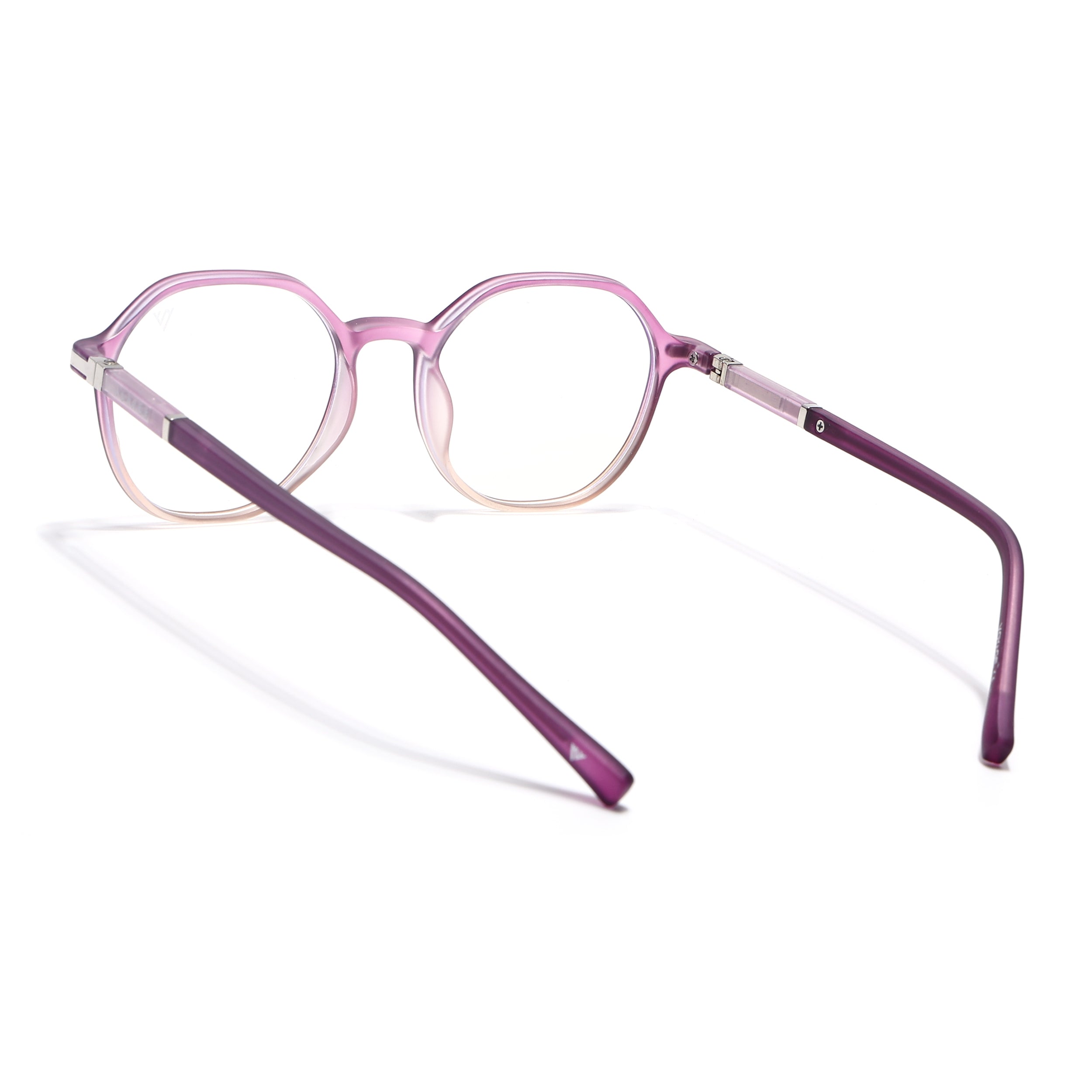 Voyage FlexLite Violet & Brown Geometric Eyeglasses for Men & Women (96602MG5568-C5)