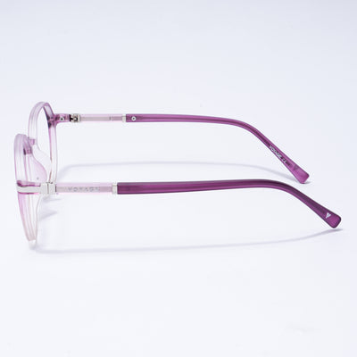 Voyage FlexLite Violet & Brown Geometric Eyeglasses for Men & Women (96602MG5568-C5)