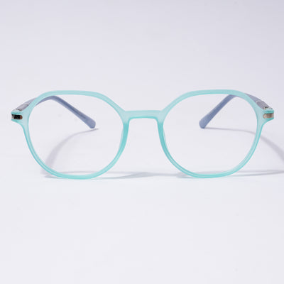 Voyage FlexLite Turquoise Geometric Eyeglasses for Men & Women (96602MG5569-C6)