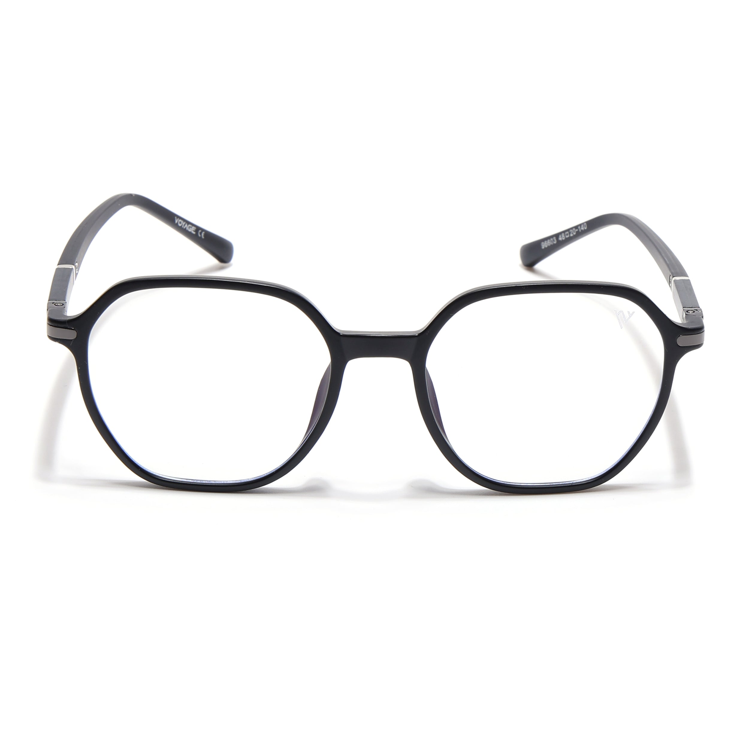 Voyage FlexLite Matt Black Square Eyeglasses for Men & Women (96603MG5570-C1)