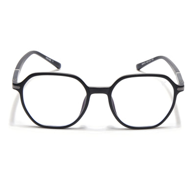 Voyage FlexLite Matt Black Square Eyeglasses for Men & Women (96603MG5570-C1)