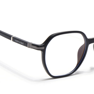 Voyage FlexLite Matt Black Square Eyeglasses for Men & Women (96603MG5570-C1)