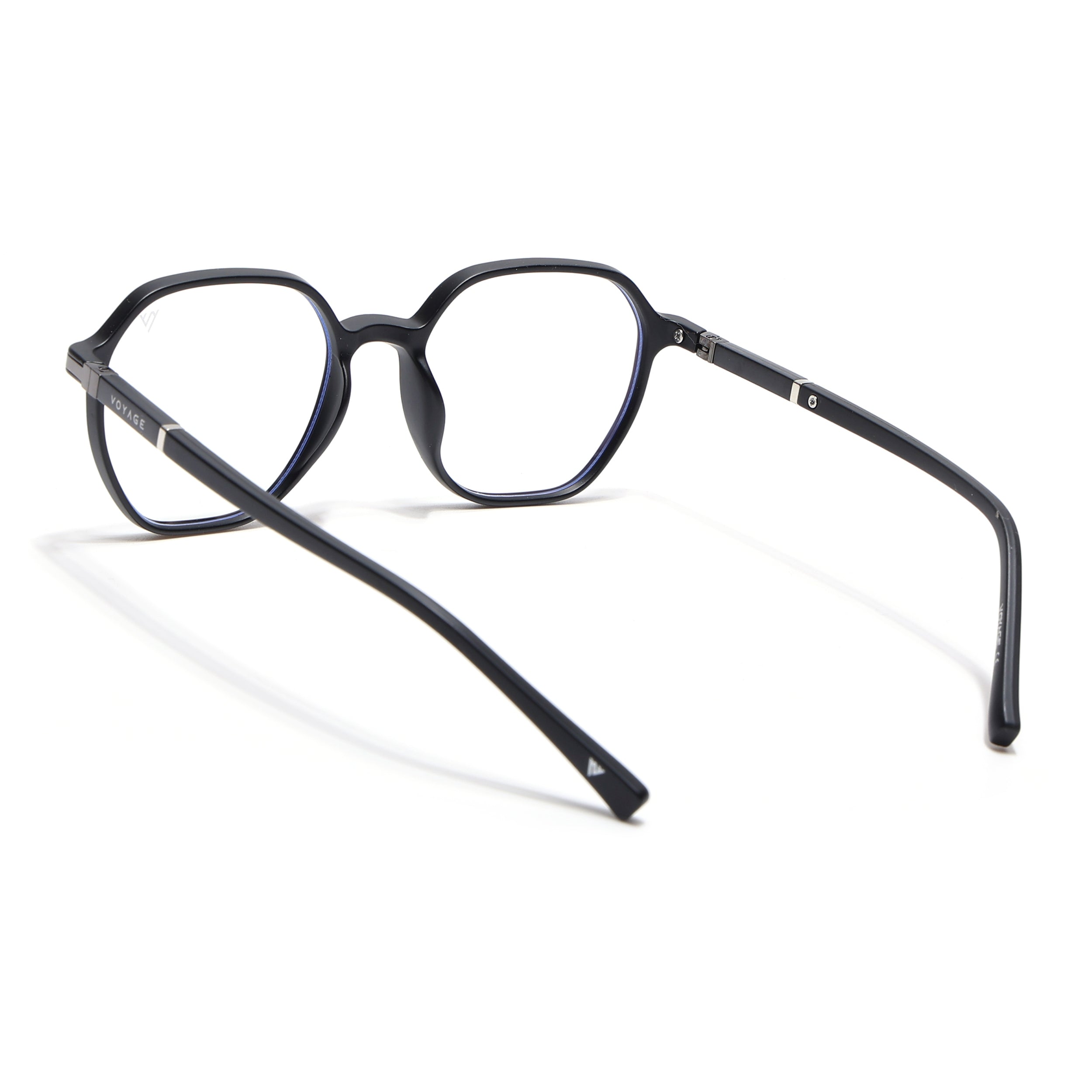 Voyage FlexLite Matt Black Square Eyeglasses for Men & Women (96603MG5570-C1)