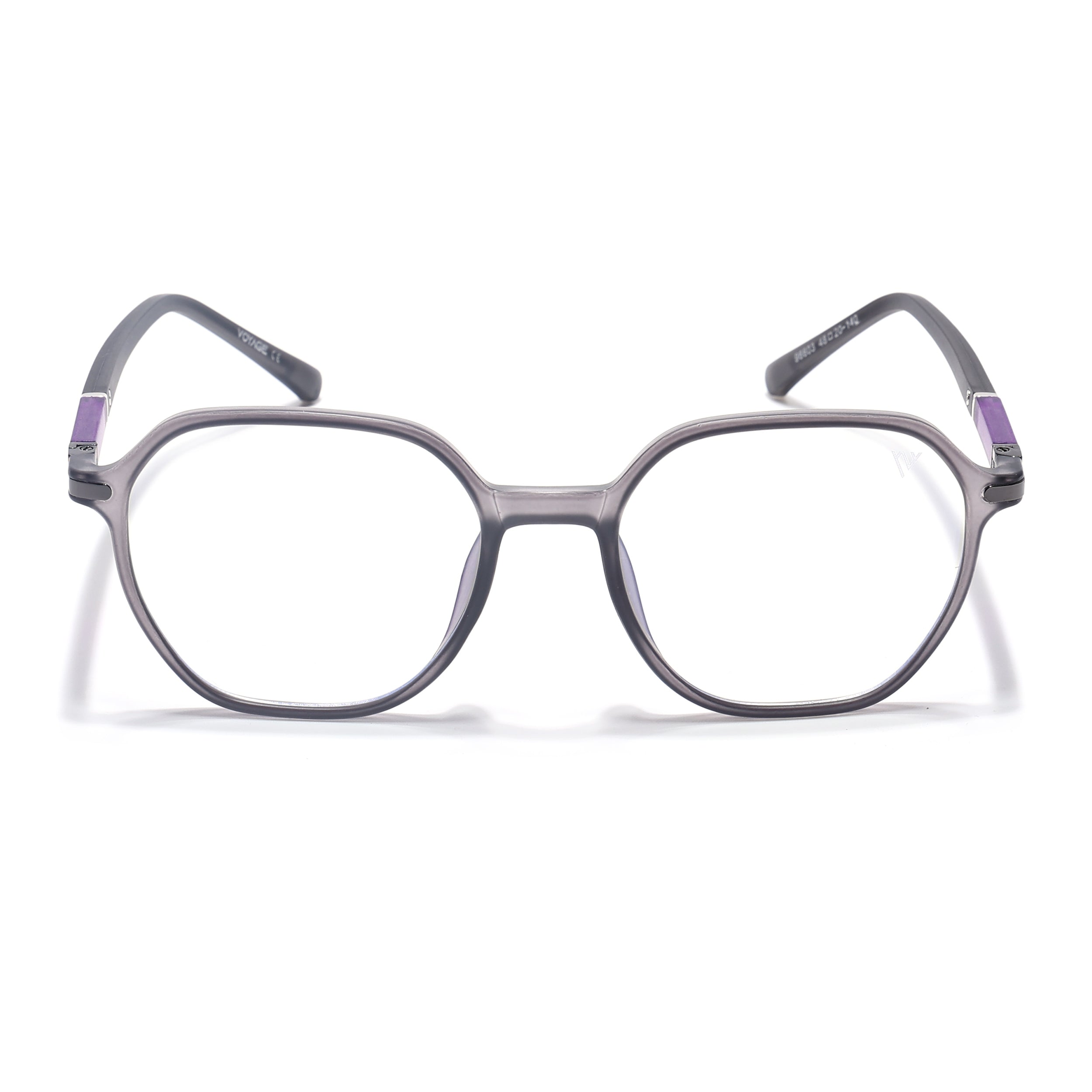 Voyage FlexLite Grey Square Eyeglasses for Men & Women (96603MG5571-C2)