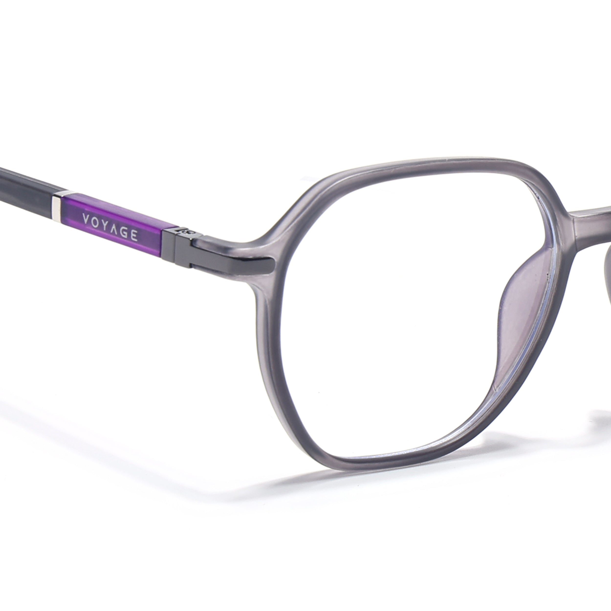 Voyage FlexLite Grey Square Eyeglasses for Men & Women (96603MG5571-C2)