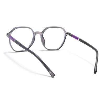 Voyage FlexLite Grey Square Eyeglasses for Men & Women (96603MG5571-C2)