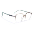 Voyage FlexLite Olive & Transparent Square Eyeglasses for Men & Women (96603MG5573-C4)
