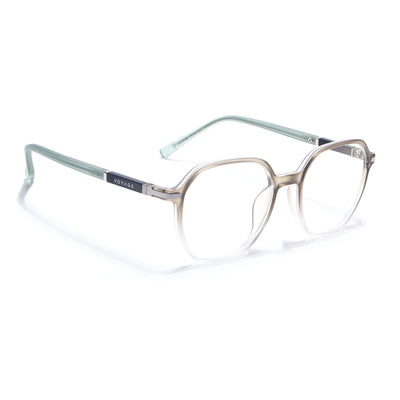 Voyage FlexLite Olive & Transparent Square Eyeglasses for Men & Women (96603MG5573-C4)