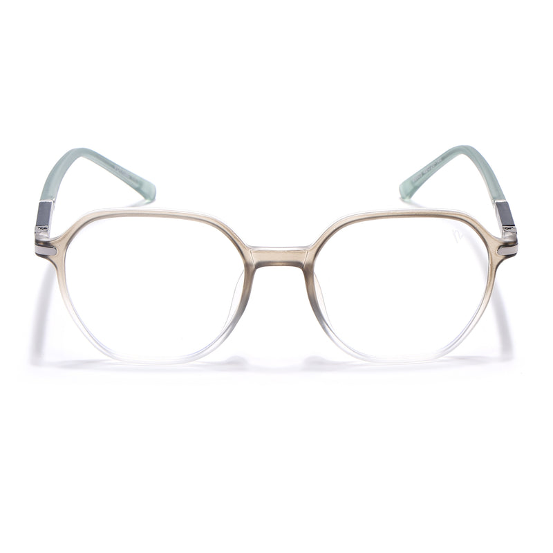 Voyage FlexLite Olive & Transparent Square Eyeglasses for Men & Women (96603MG5573-C4)