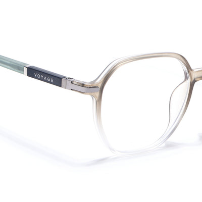 Voyage FlexLite Olive & Transparent Square Eyeglasses for Men & Women (96603MG5573-C4)