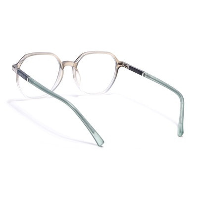 Voyage FlexLite Olive & Transparent Square Eyeglasses for Men & Women (96603MG5573-C4)