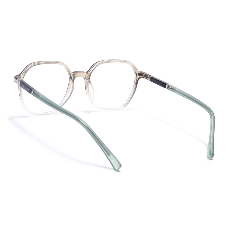 Voyage FlexLite Olive & Transparent Square Eyeglasses for Men & Women (96603MG5573-C4)