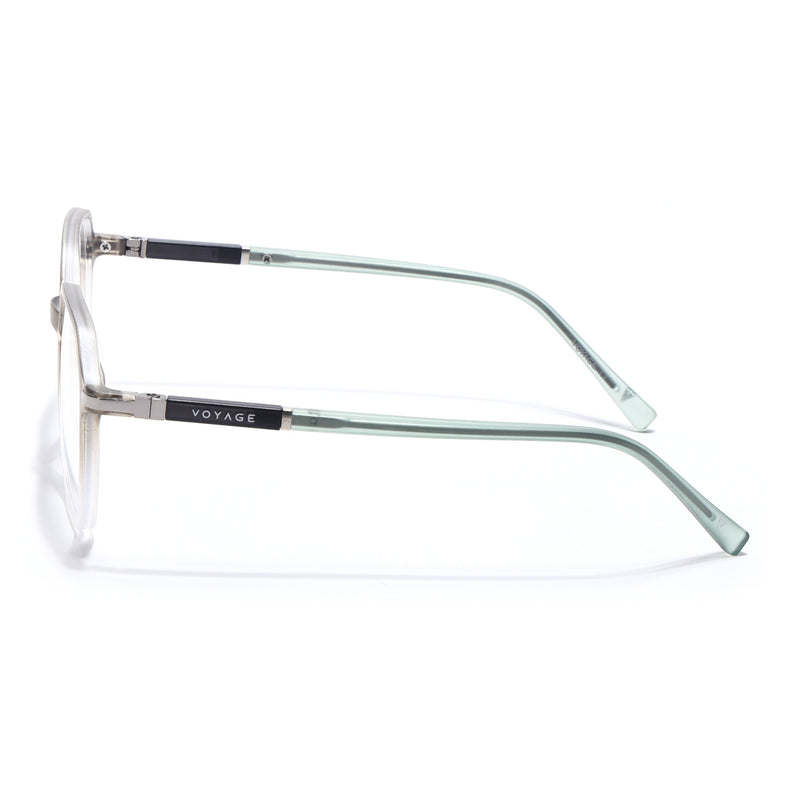 Voyage FlexLite Olive & Transparent Square Eyeglasses for Men & Women (96603MG5573-C4)