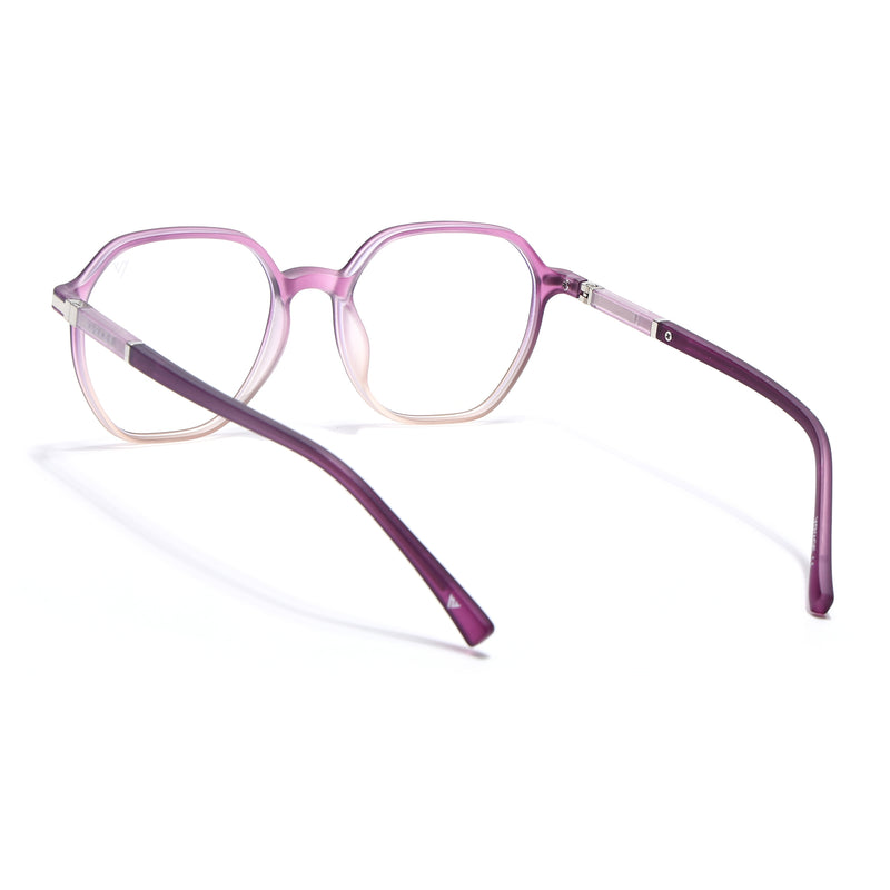 Voyage FlexLite Violet & Brown Square Eyeglasses for Men & Women (96603MG5574-C5)