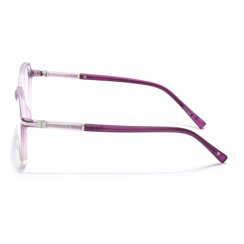 Voyage FlexLite Violet & Brown Square Eyeglasses for Men & Women (96603MG5574-C5)