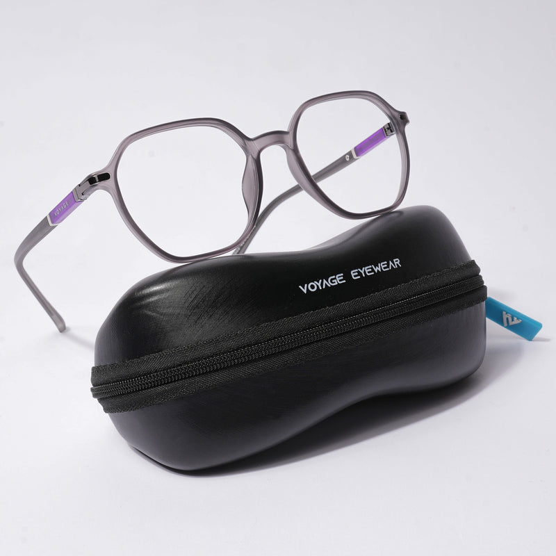 Voyage FlexLite Grey Square Eyeglasses for Men & Women (96603MG5571-C2)