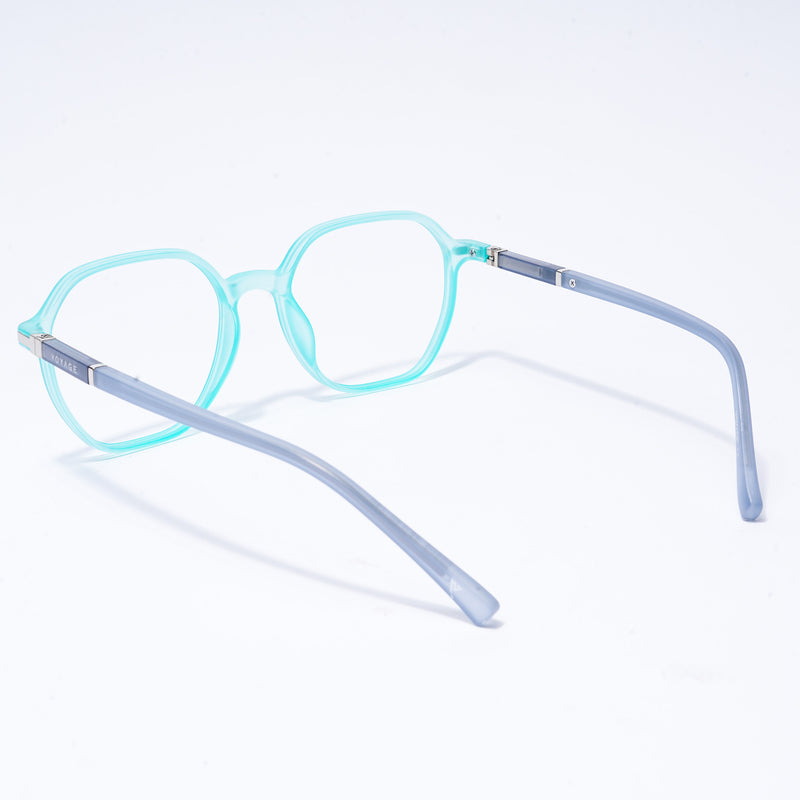 Voyage FlexLite Turquoise Square Eyeglasses for Men & Women (96603MG5575-C6)