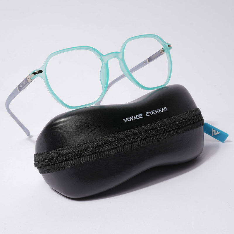 Voyage FlexLite Turquoise Square Eyeglasses for Men & Women (96603MG5575-C6)