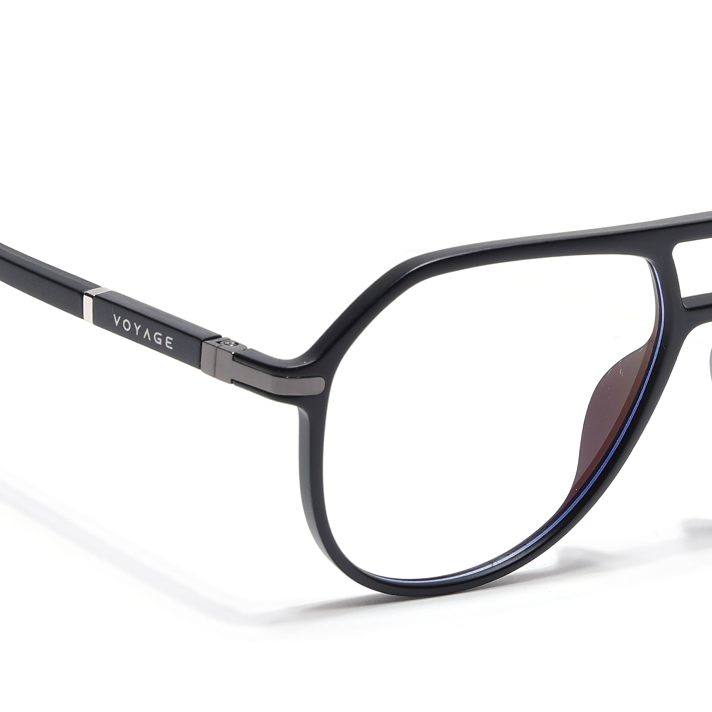 Voyage FlexLite Matt Black Wayfarer Eyeglasses for Men & Women (96604MG5576-C1)