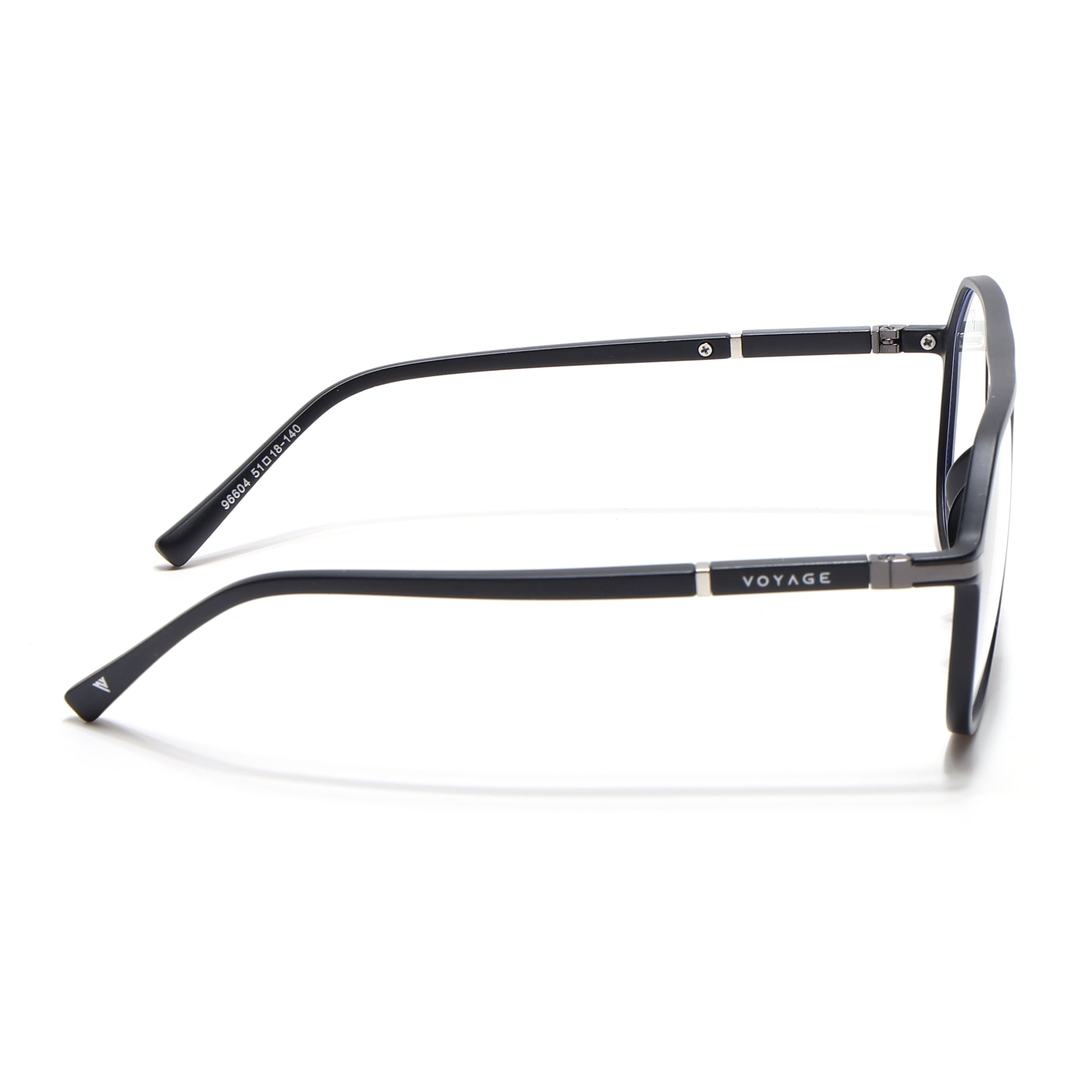 Voyage FlexLite Matt Black Wayfarer Eyeglasses for Men & Women (96604MG5576-C1)