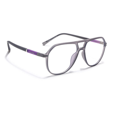 Voyage FlexLite Grey Wayfarer Eyeglasses for Men & Women (96604MG5577-C2)