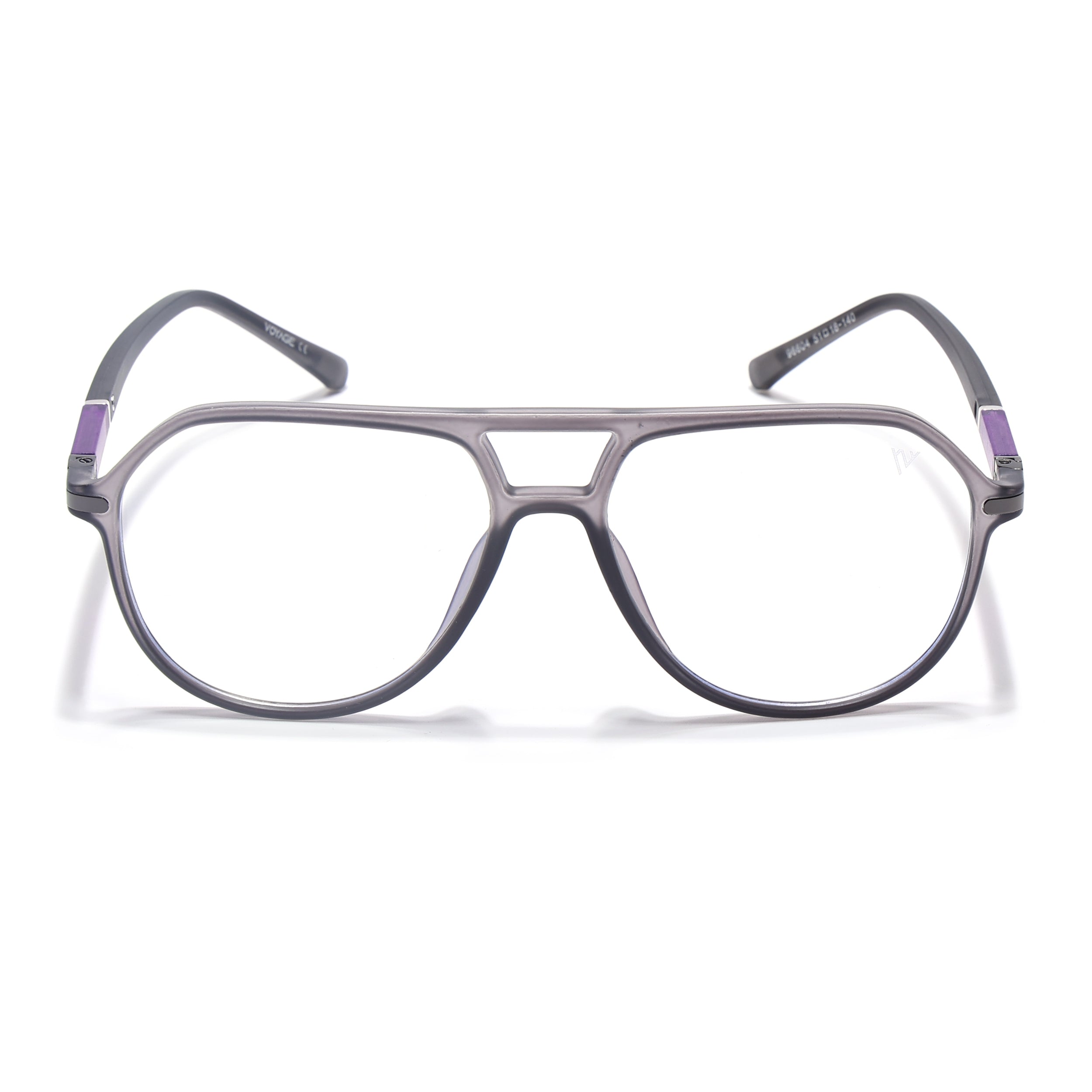 Voyage FlexLite Grey Wayfarer Eyeglasses for Men & Women (96604MG5577-C2)